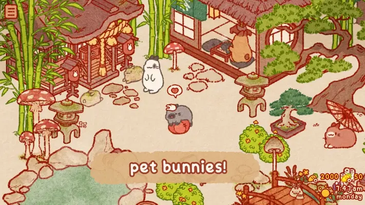 Usagi Shima - Idle Bunnies android App screenshot 1